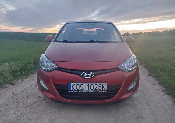 Hyundai i20 cena 20900 przebieg: 212650, rok produkcji 2012 z Dobrzyca małe 277